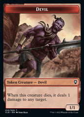 Treasure // Devil Double-Sided Token [Commander Legends: Battle for Baldur's Gate Tokens] | Exor Games Truro