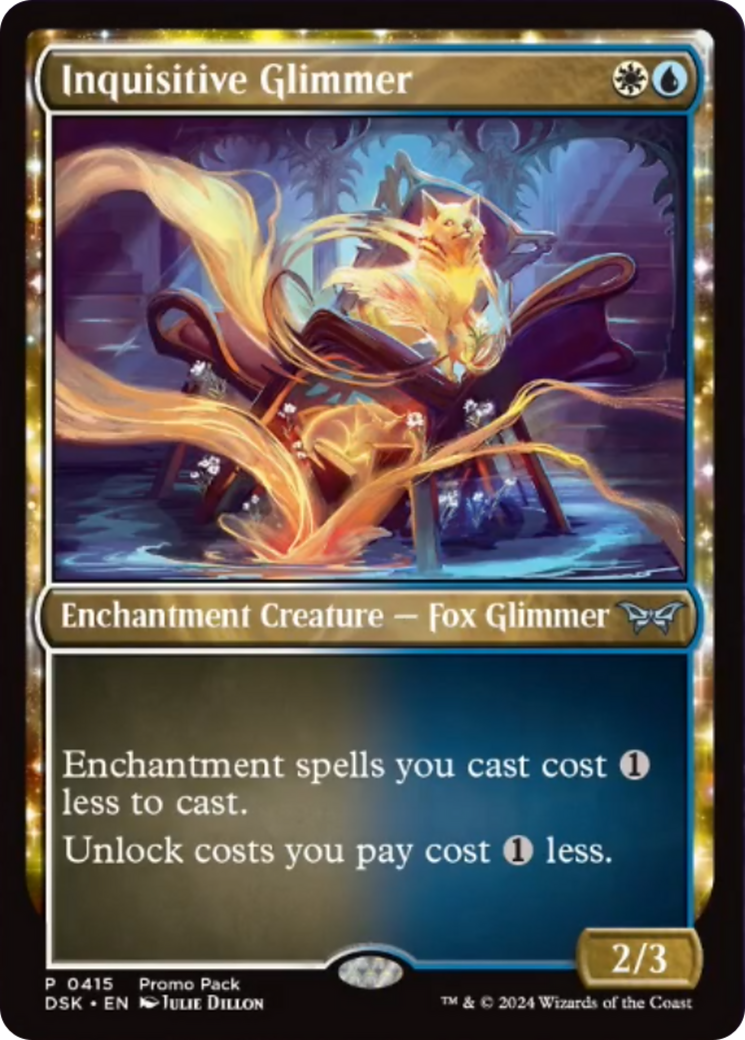 Inquisitive Glimmer (Promo Pack) [Duskmourn: House of Horror Promos] | Exor Games Truro