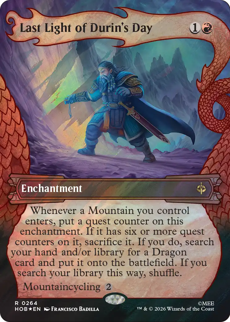 Last Light of Durin's Day (Showcase) (Surge Foil) [The Hobbit] | Exor Games Truro