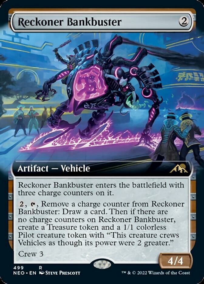 Reckoner Bankbuster (Extended Art) [Kamigawa: Neon Dynasty] | Exor Games Truro