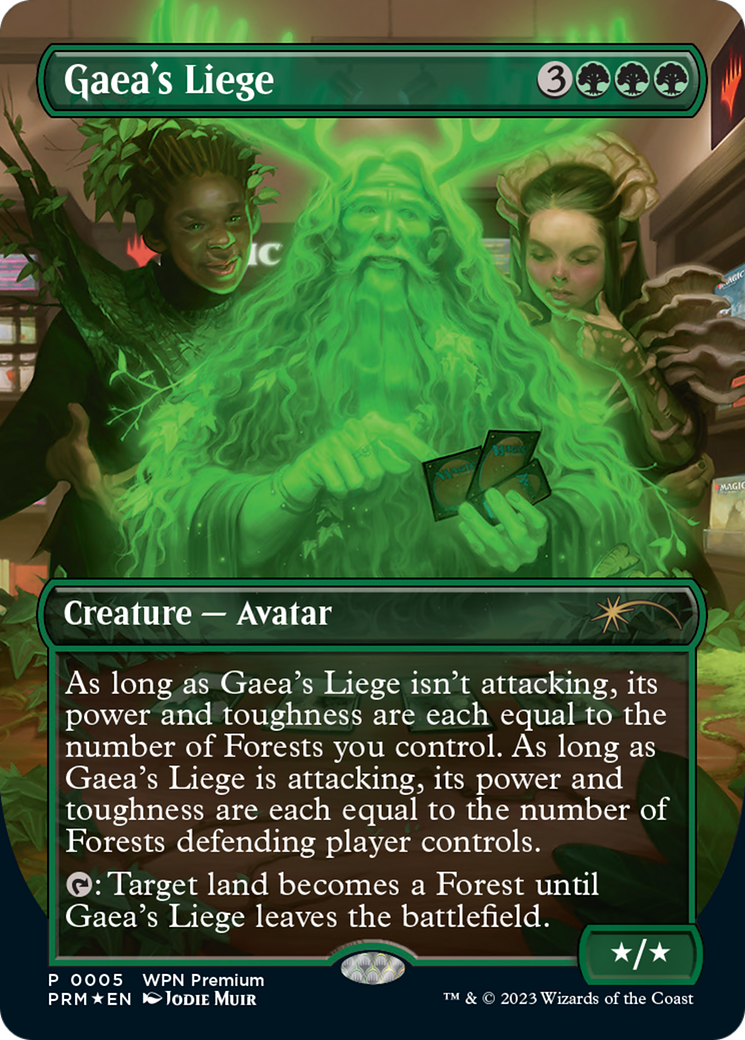 Gaea's Liege (Borderless) [Wizards Play Network 2024] | Exor Games Truro
