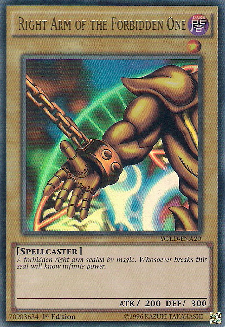 Right Arm of the Forbidden One [YGLD-ENA20] Ultra Rare | Exor Games Truro