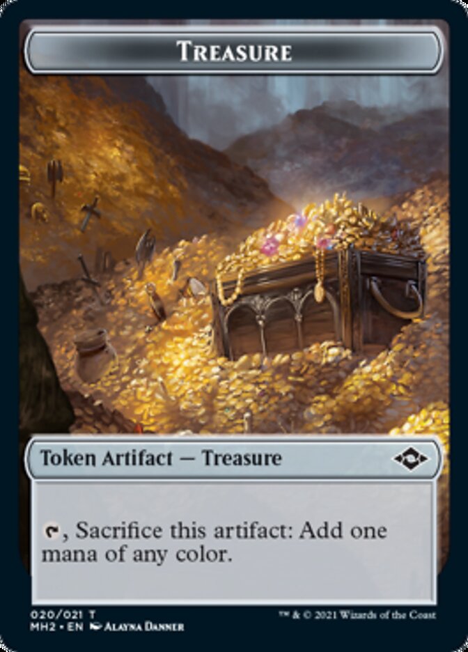 Construct // Treasure (20) Double-Sided Token [Modern Horizons 2 Tokens] | Exor Games Truro