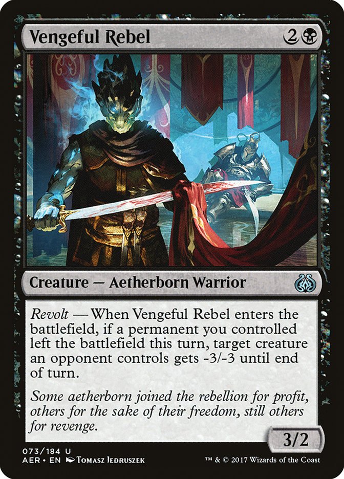 Vengeful Rebel [Aether Revolt] | Exor Games Truro
