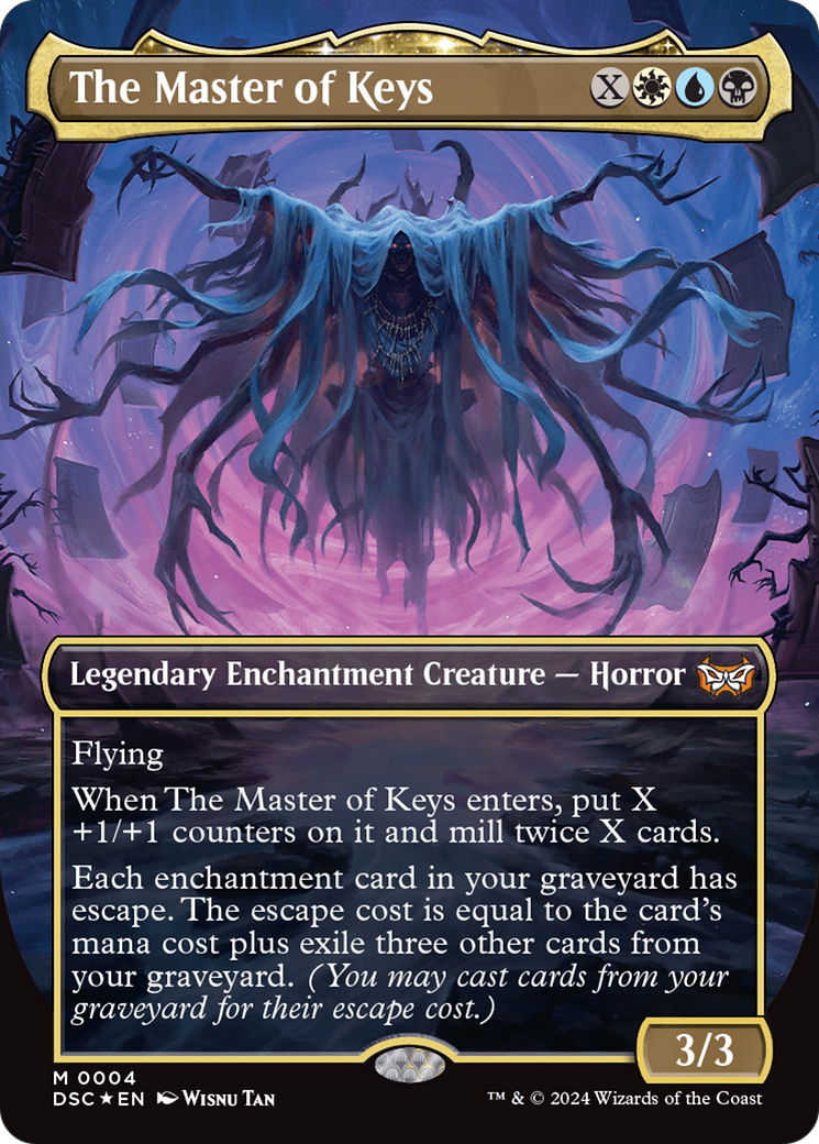 The Master of Keys (Borderless) [Duskmourn: House of Horror Commander] | Exor Games Truro