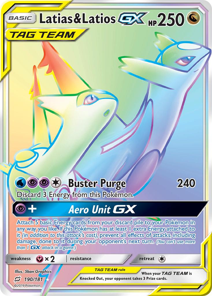 Latias & Latios GX (190/181) [Sun & Moon: Team Up] | Exor Games Truro