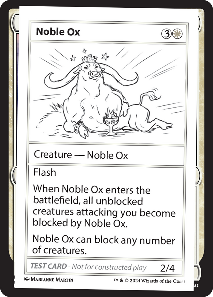 Noble Ox [Mystery Booster 2 Playtest Cards] | Exor Games Truro