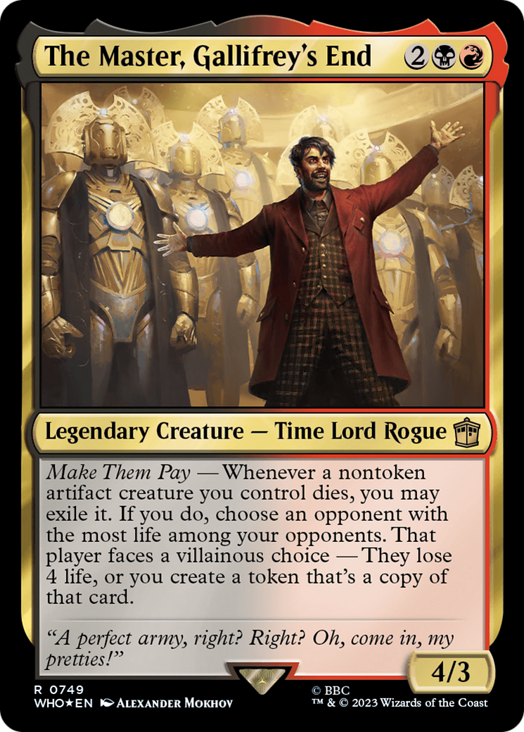 The Master, Gallifrey's End (Surge Foil) [Doctor Who] | Exor Games Truro