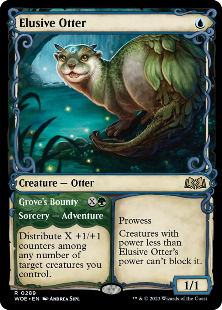 Elusive Otter // Grove's Bounty (Showcase) [Wilds of Eldraine] | Exor Games Truro