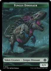 Fungus Dinosaur // Gnome Soldier Double-Sided Token [The Lost Caverns of Ixalan Tokens] | Exor Games Truro