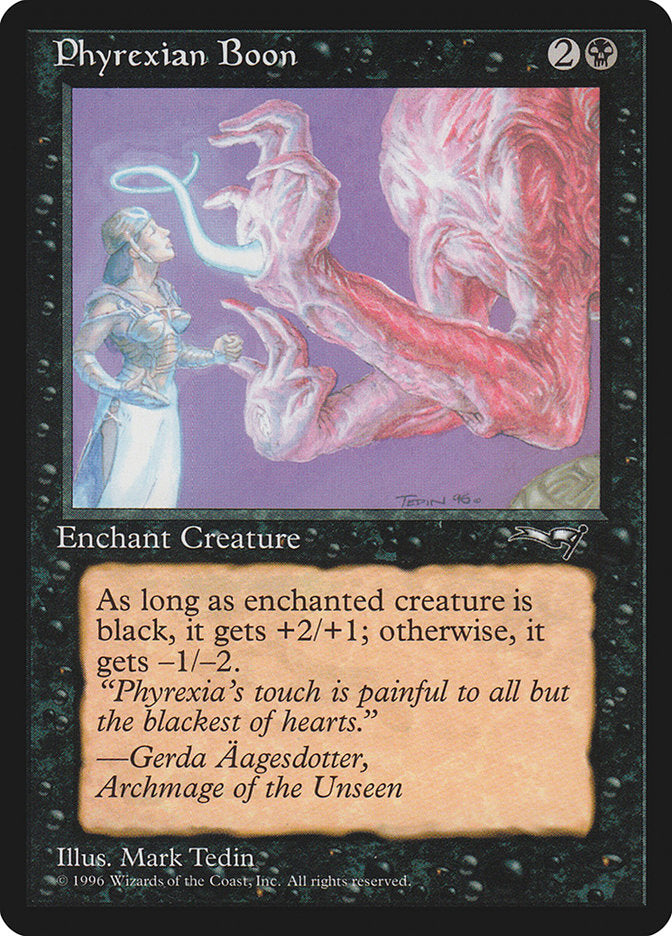 Phyrexian Boon (Person on the Left) [Alliances] | Exor Games Truro