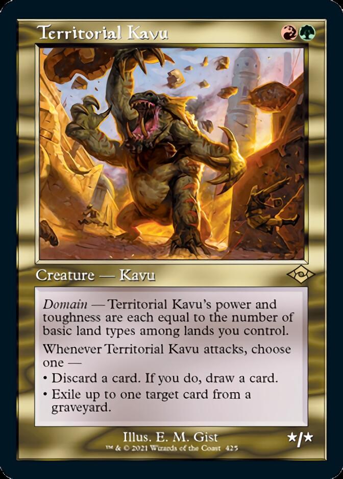 Territorial Kavu (Retro Foil Etched) [Modern Horizons 2] | Exor Games Truro