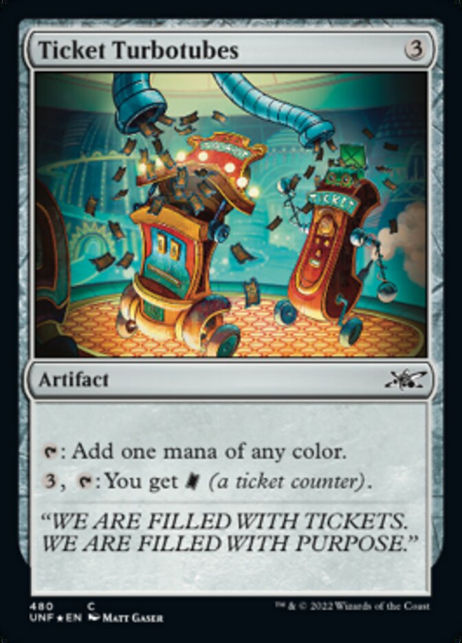 Ticket Turbotubes (Galaxy Foil) [Unfinity] | Exor Games Truro