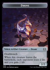 Rebel // Drone Double-Sided Token [Phyrexia: All Will Be One Tokens] | Exor Games Truro