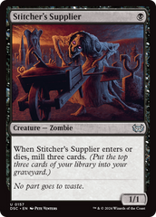 Stitcher's Supplier [Duskmourn: House of Horror Commander] | Exor Games Truro