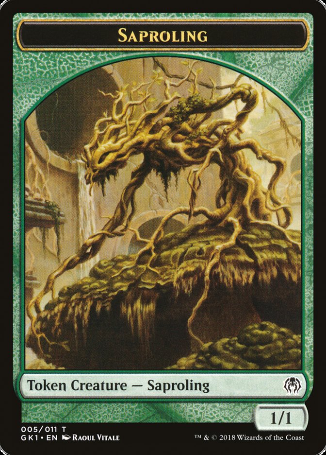 Saproling // Insect Double-Sided Token [Guilds of Ravnica Guild Kit Tokens] | Exor Games Truro