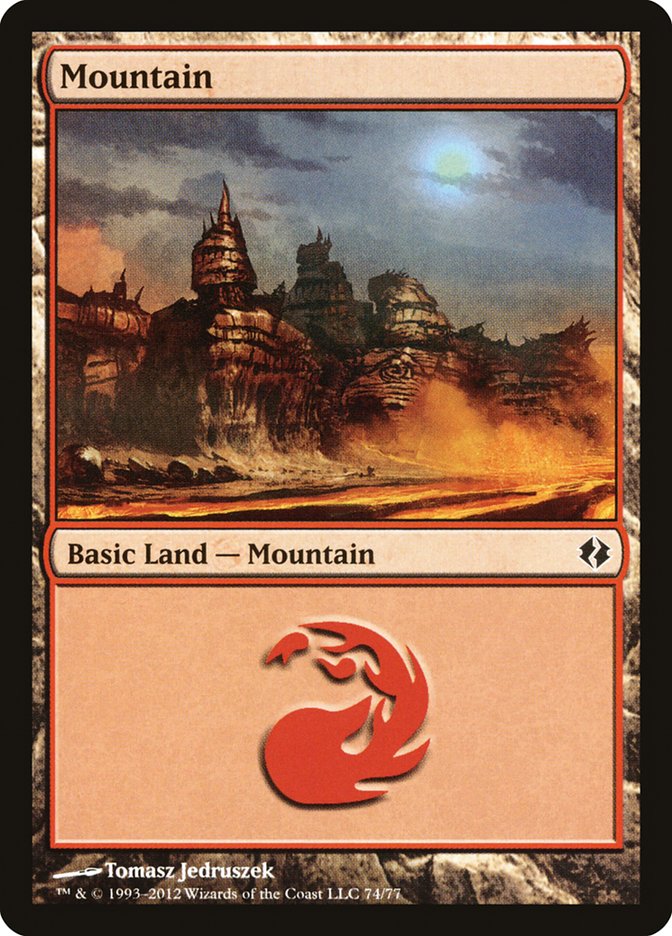 Mountain (74) [Duel Decks: Venser vs. Koth] | Exor Games Truro