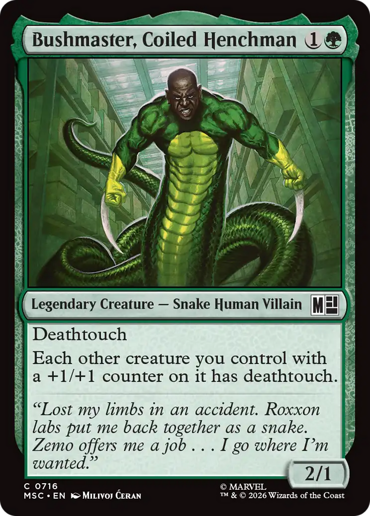 Bushmaster, Coiled Henchman [Marvel Super Heroes Commander] | Exor Games Truro