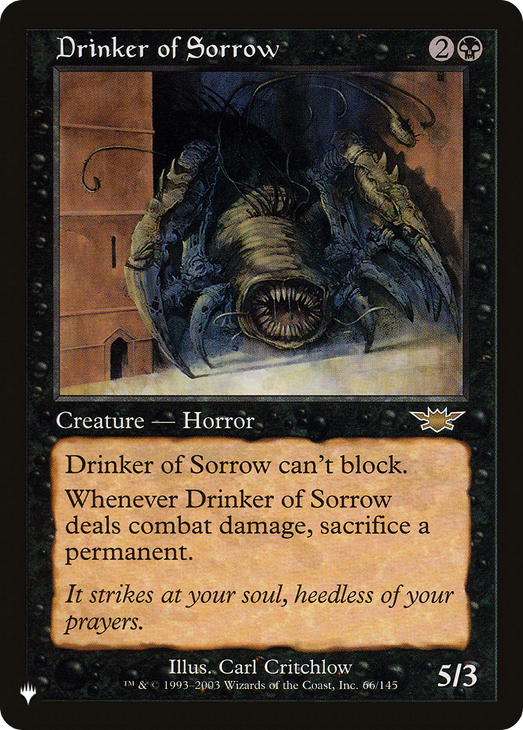 Drinker of Sorrow [The List] | Exor Games Truro