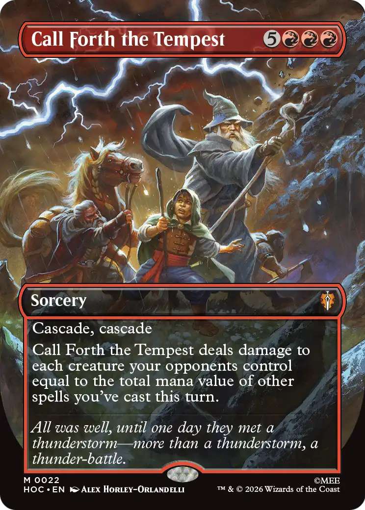 Call Forth the Tempest (Borderless) [The Hobbit: Eternal-Legal] | Exor Games Truro