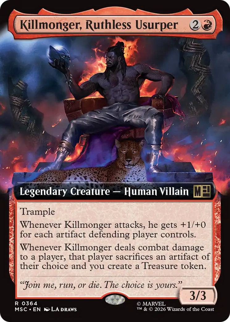 Killmonger, Ruthless Usurper (Extended Art) [Marvel Super Heroes Commander] | Exor Games Truro