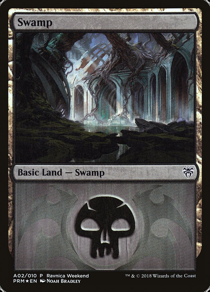 Swamp (A02) [Ravnica Allegiance Ravnica Weekend] | Exor Games Truro