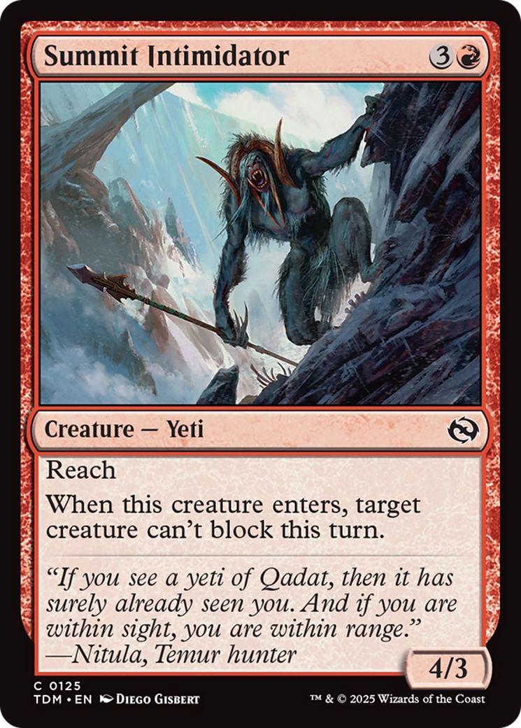 Summit Intimidator [Tarkir: Dragonstorm] | Exor Games Truro