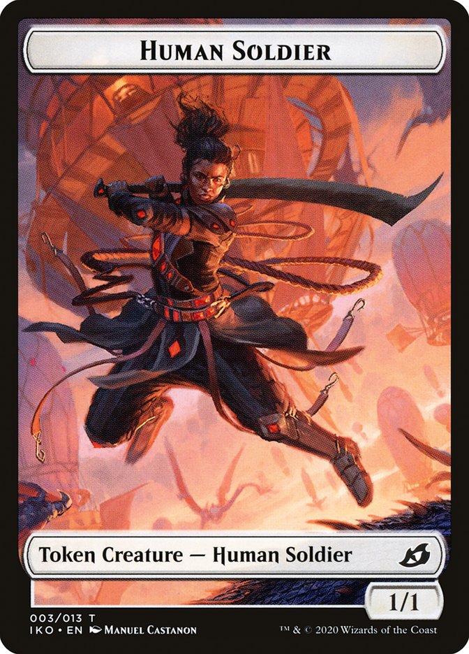 Kraken // Human Soldier (003) Double-Sided Token [Ikoria: Lair of Behemoths Tokens] | Exor Games Truro