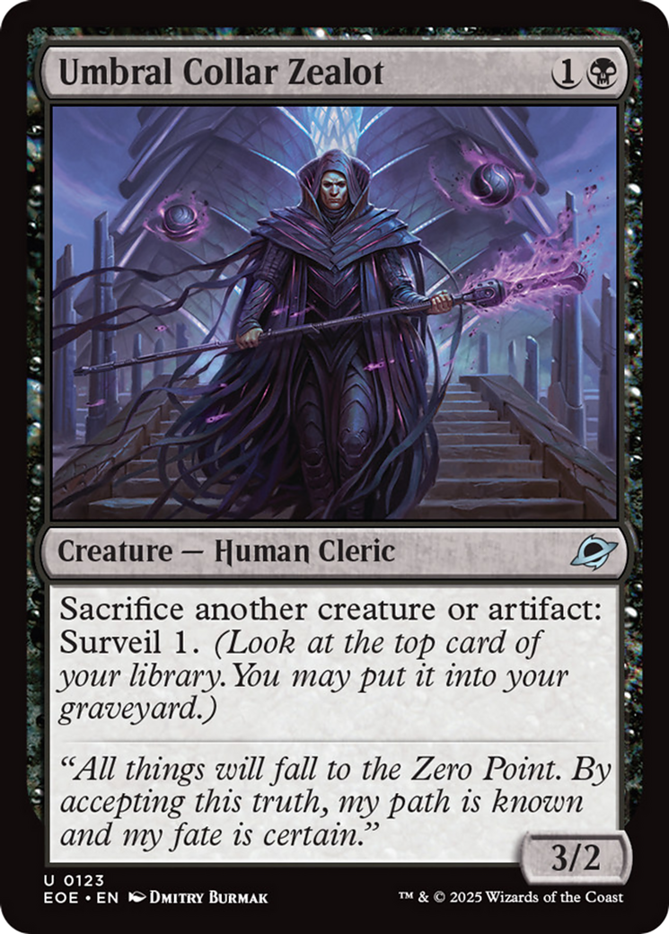 Umbral Collar Zealot [Edge of Eternities] | Exor Games Truro