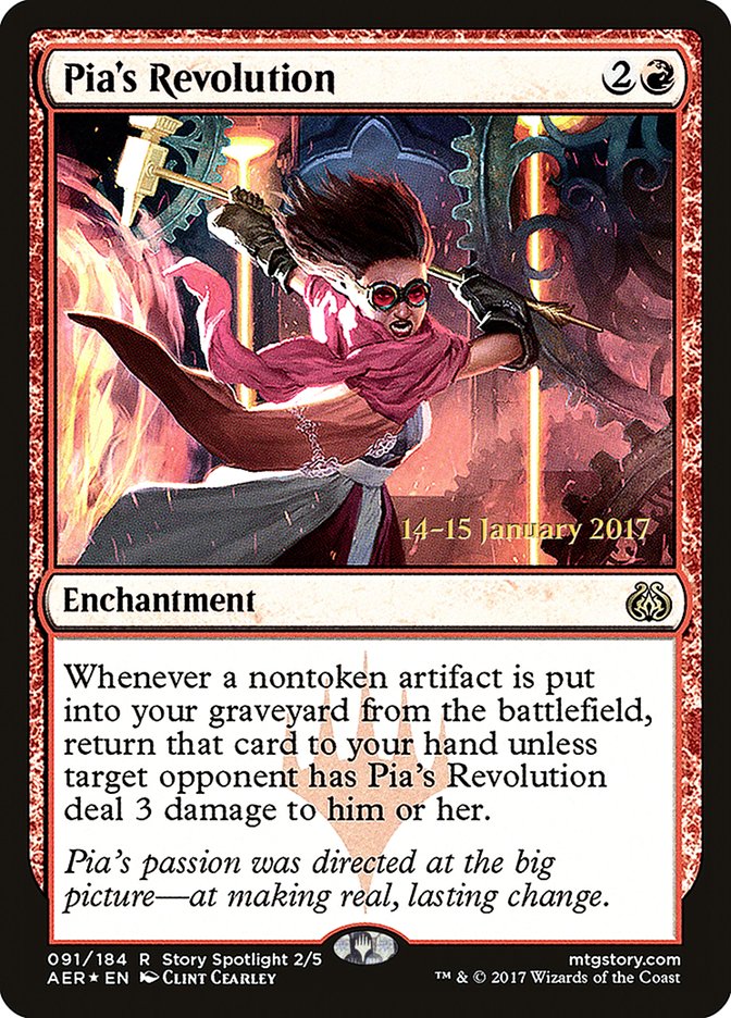 Pia's Revolution [Aether Revolt Prerelease Promos] | Exor Games Truro