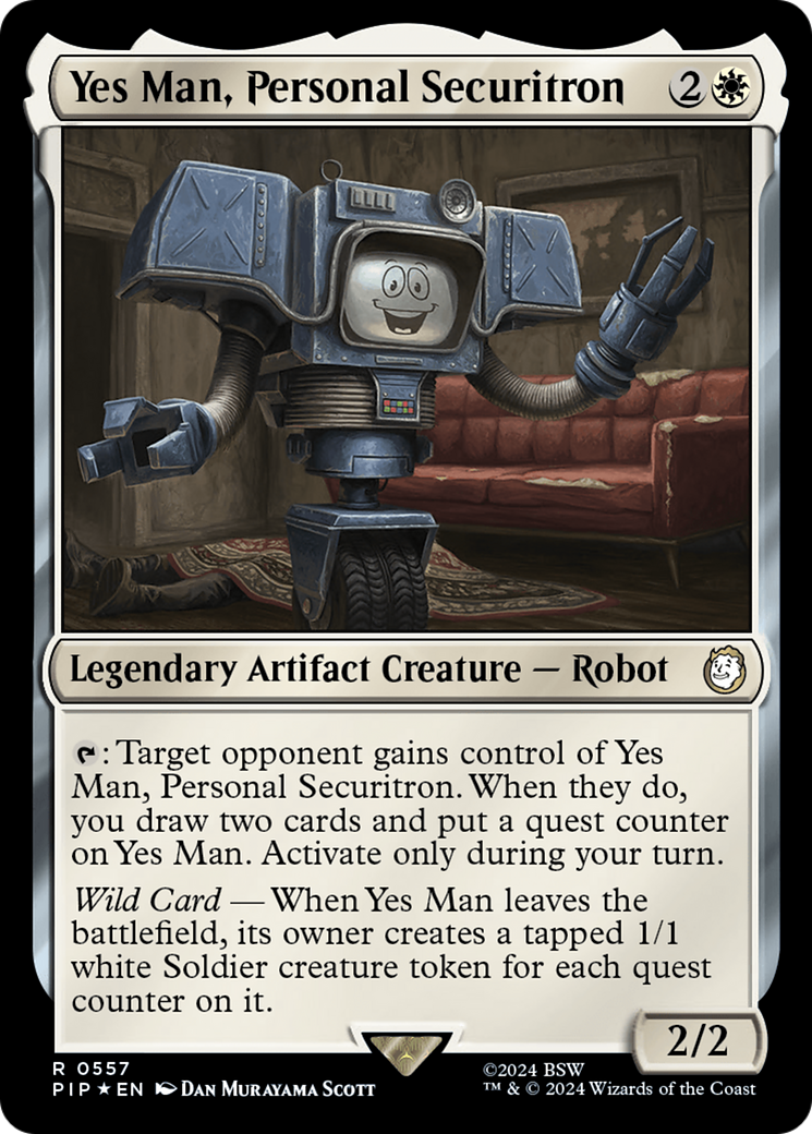 Yes Man, Personal Securitron (Surge Foil) [Fallout] | Exor Games Truro