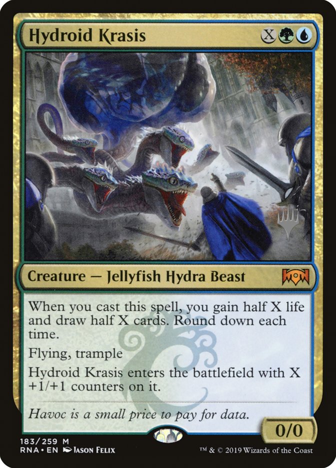 Hydroid Krasis (Promo Pack) [Ravnica Allegiance Promos] | Exor Games Truro