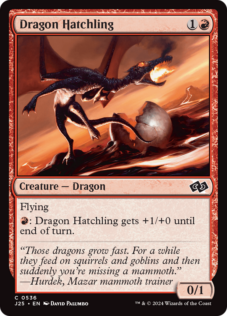 Dragon Hatchling [Foundations Jumpstart] | Exor Games Truro