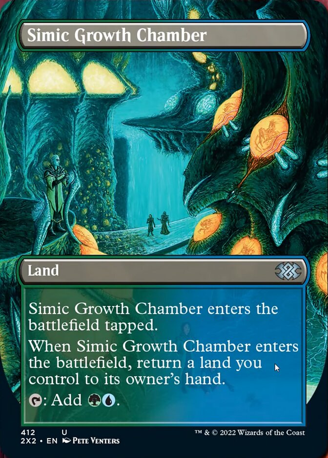 Simic Growth Chamber (Borderless Alternate Art) [Double Masters 2022] | Exor Games Truro