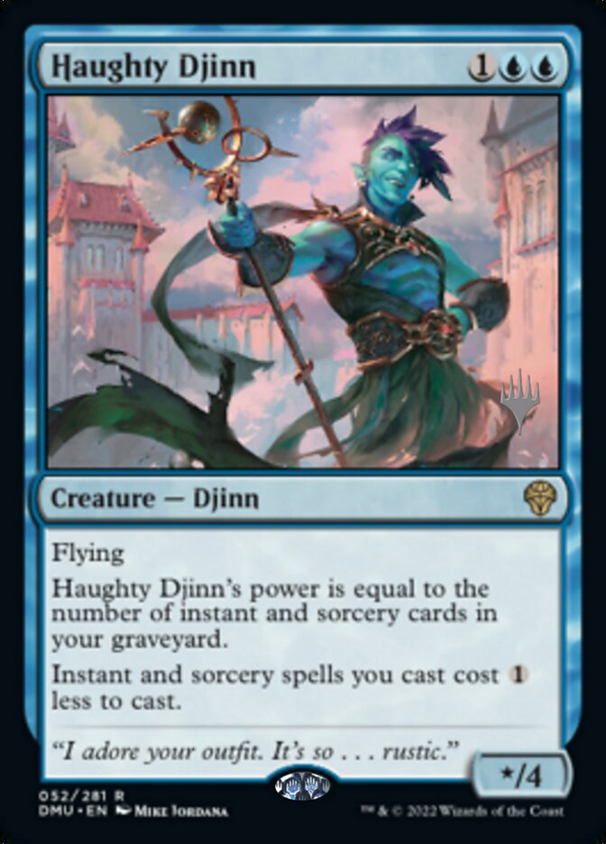 Haughty Djinn (Promo Pack) [Dominaria United Promos] | Exor Games Truro