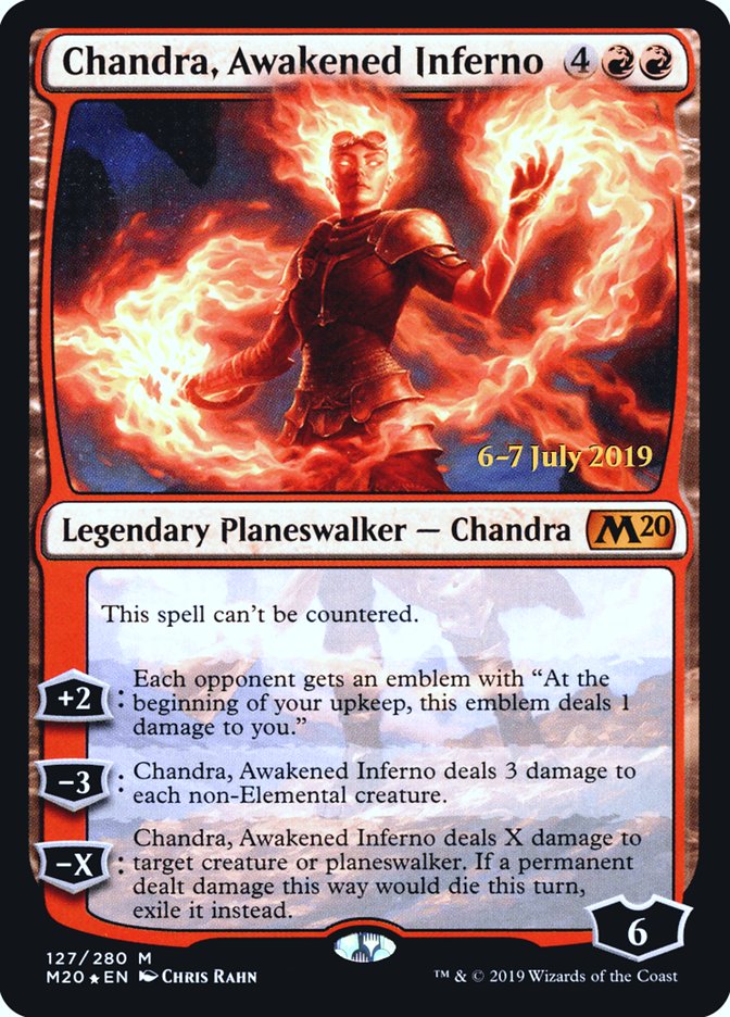 Chandra, Awakened Inferno [Core Set 2020 Prerelease Promos] | Exor Games Truro