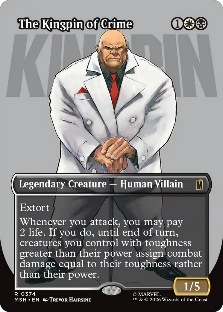 The Kingpin of Crime (Borderless) (0374) [Marvel Super Heroes] | Exor Games Truro