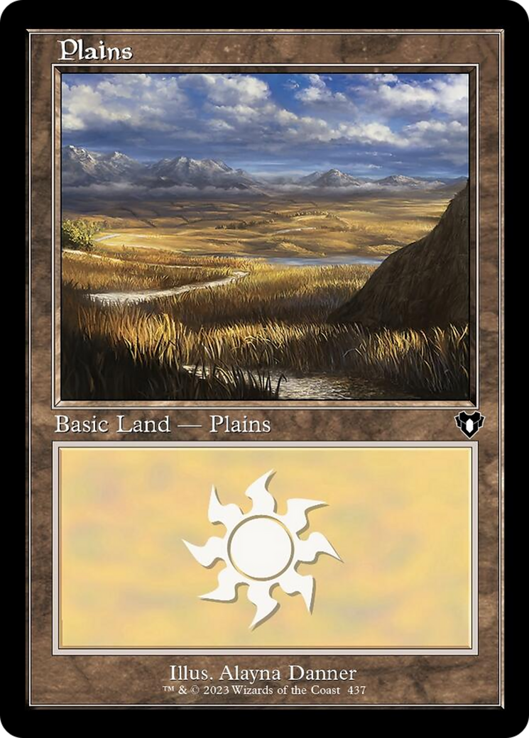 Plains (437) (Retro) [Commander Masters] | Exor Games Truro