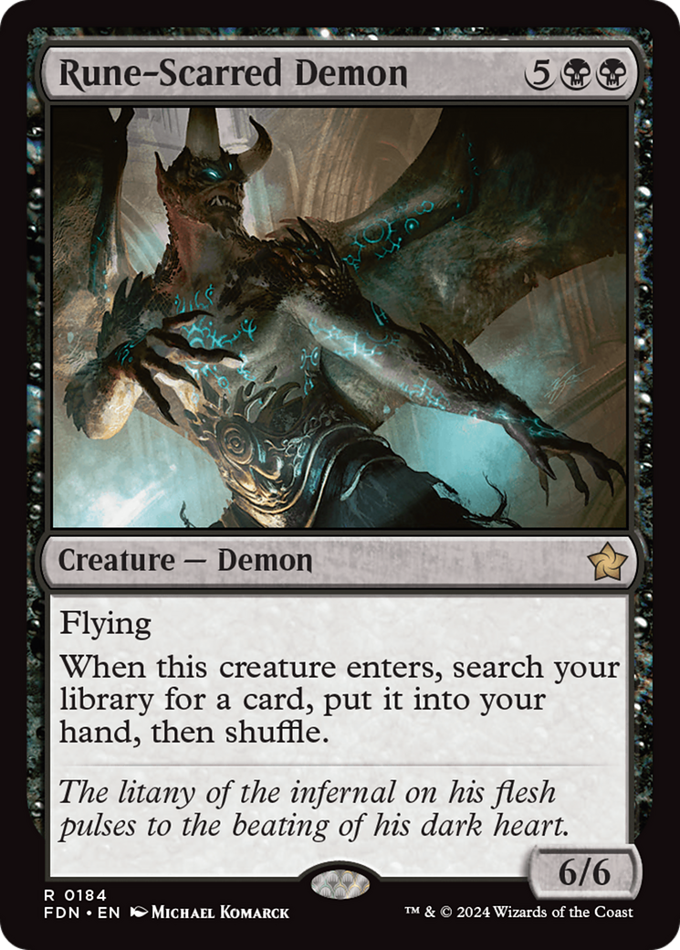 Rune-Scarred Demon [Foundations] | Exor Games Truro