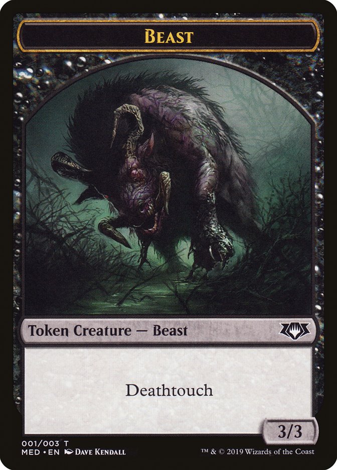 Beast Token [Mythic Edition Tokens] | Exor Games Truro