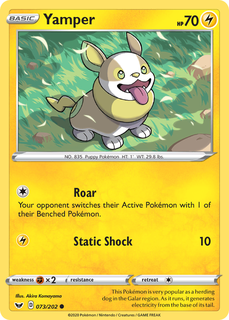 Yamper (073/202) [Sword & Shield: Base Set] | Exor Games Truro