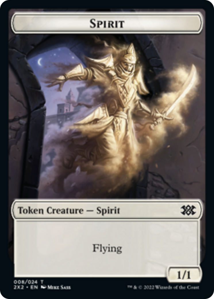 Saproling // Spirit (008) Double-Sided Token [Double Masters 2022 Tokens] | Exor Games Truro