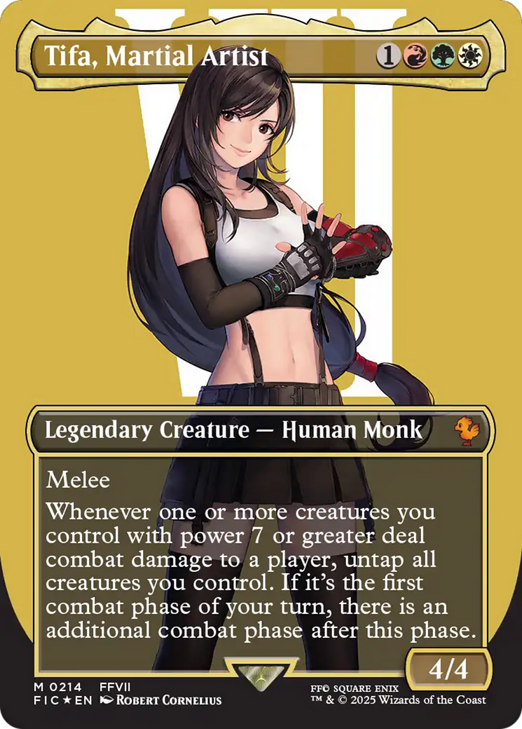 Tifa, Martial Artist (Borderless) (Surge Foil) [FINAL FANTASY Commander] | Exor Games Truro