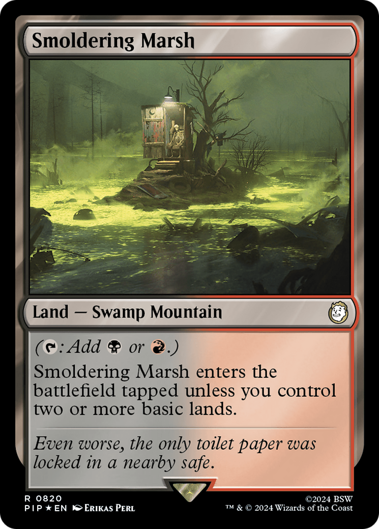 Smoldering Marsh (Surge Foil) [Fallout] | Exor Games Truro