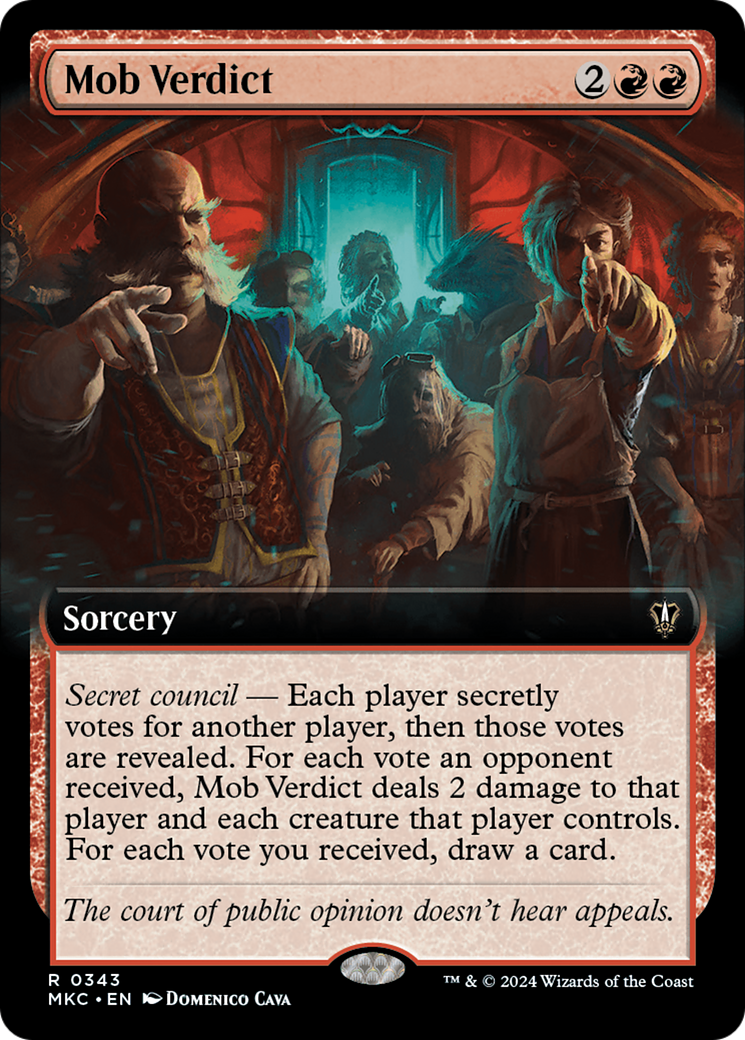 Mob Verdict (Extended Art) [Murders at Karlov Manor Commander] | Exor Games Truro