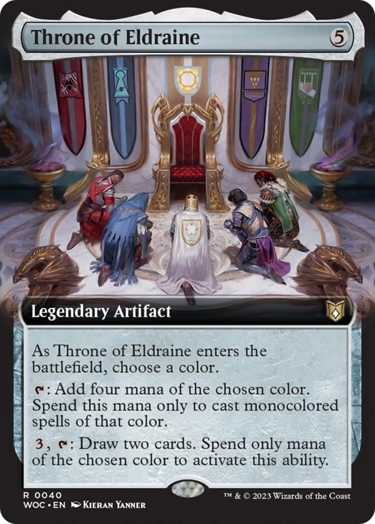 Throne of Eldraine (Extended Art) [Wilds of Eldraine Commander] | Exor Games Truro