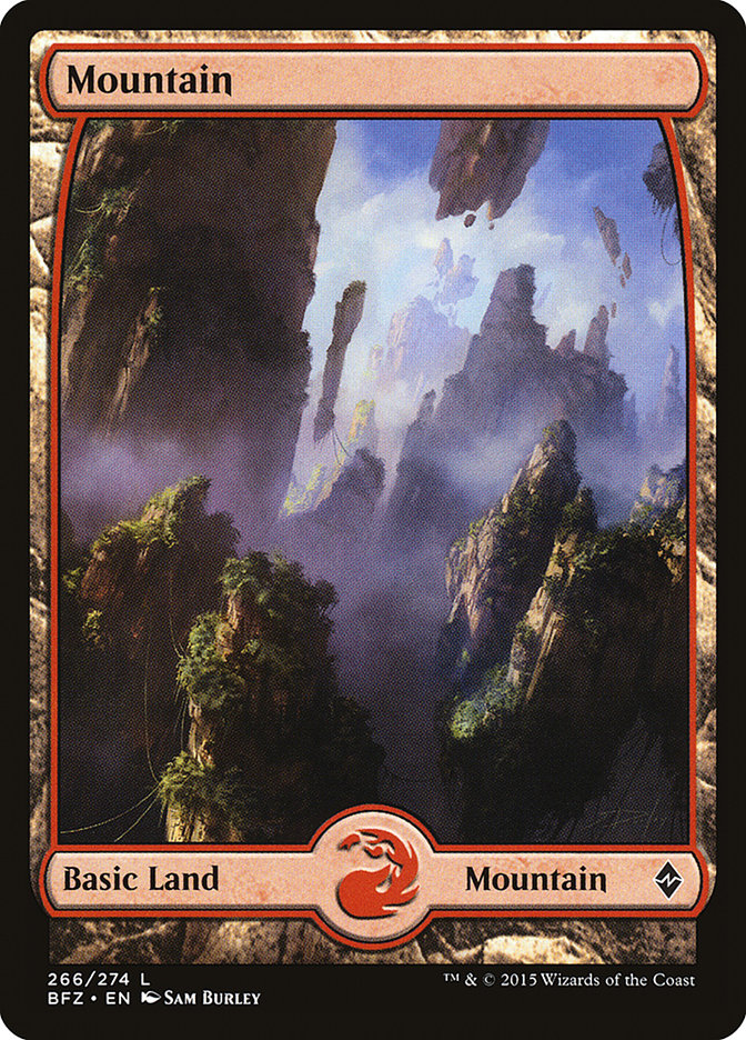 Mountain (266) (Full Art) [Battle for Zendikar] | Exor Games Truro