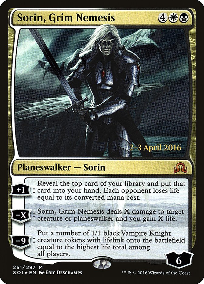 Sorin, Grim Nemesis [Shadows over Innistrad Prerelease Promos] | Exor Games Truro