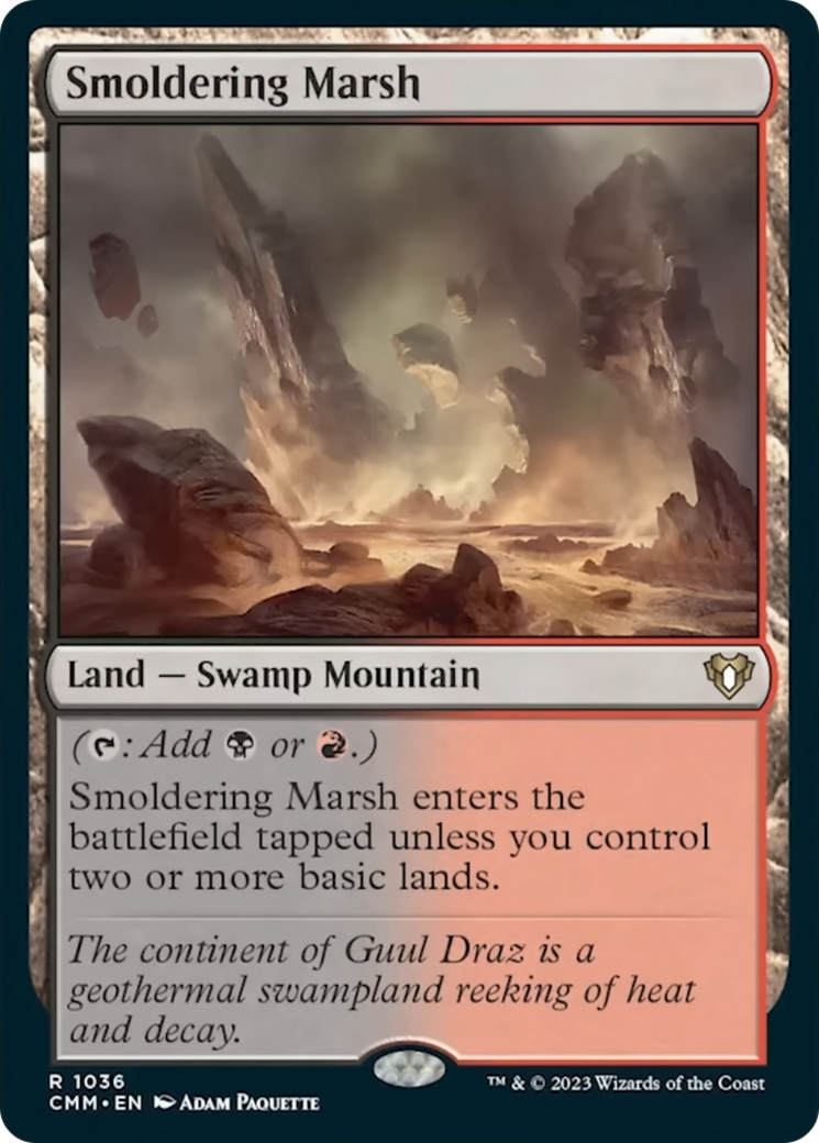 Smoldering Marsh [Commander Masters] | Exor Games Truro