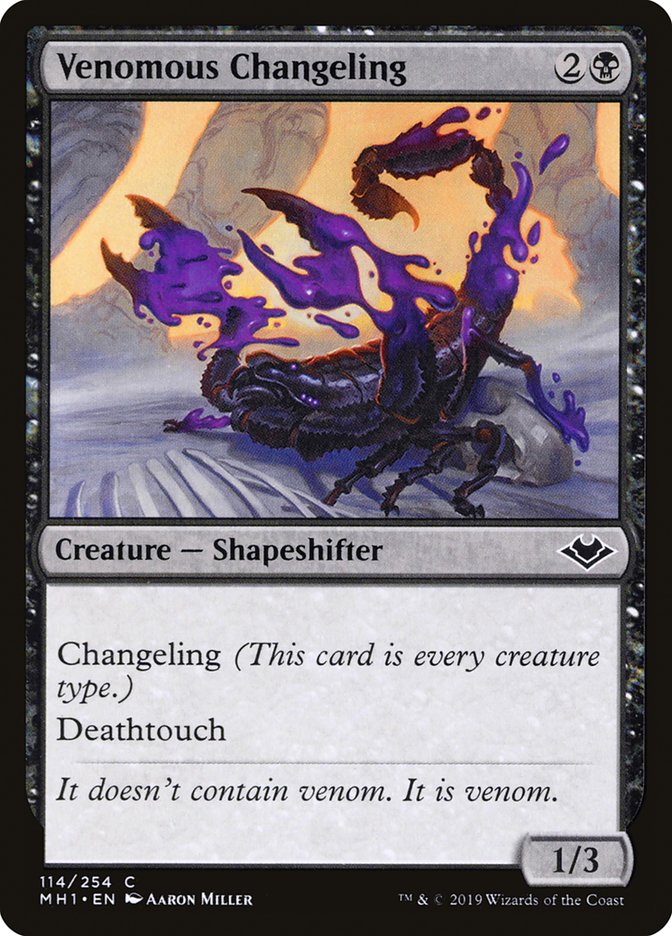 Venomous Changeling [Modern Horizons] | Exor Games Truro